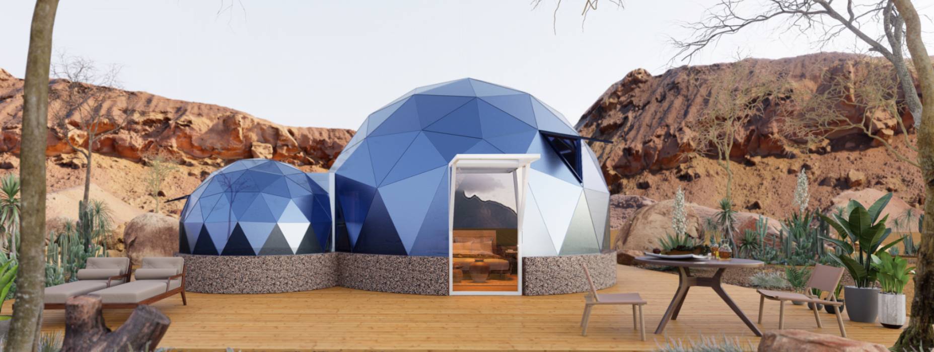 青铜峡市球形智能光伏玻璃星空房